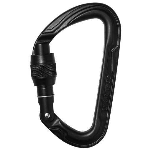 Edelrid Pure Screwgate Carabiner in Black Night