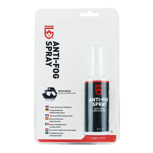 Gear Aid Anti Fog Spray in Retail Packaging with Euro Hook