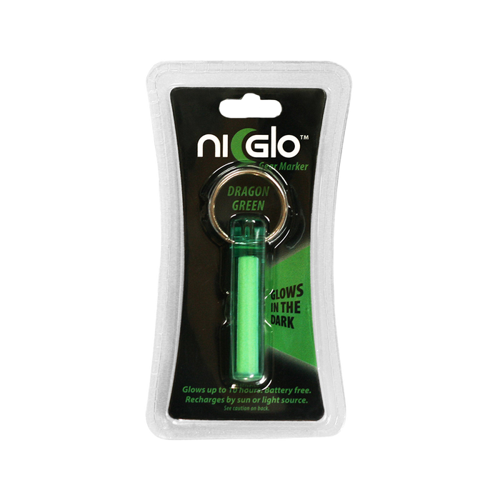 Gear Aid Ni Glo Dragon Green Colourway Gear Marker in Euro Hook Packaging 