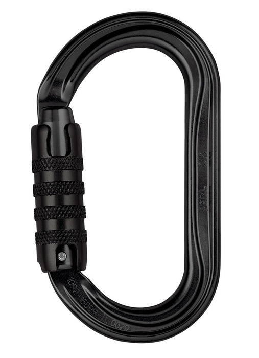 Black Petzl OK Triact Lock Carabiner 