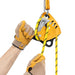 Hand model demonstrating Petzl Maestro S Descender ergonomic handle and
integrated brake which allows for
comfortably controlled descent.