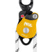 Petzl Spin L2 Double Pulley highlighting he red mark provides a visual warning when the moving side plate is unlocked.