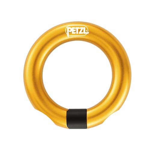 Front of Petzl Ring Open in Yellow 