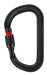 Petzl Vulcan Screw Lock Carabiner in Black opened