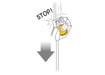 Petzl ASAP fall arrester illustration diagram in the event of a sudden movement (fall, slide, uncontrolled descent...), the fall arrester locks on the rope and stops the user.