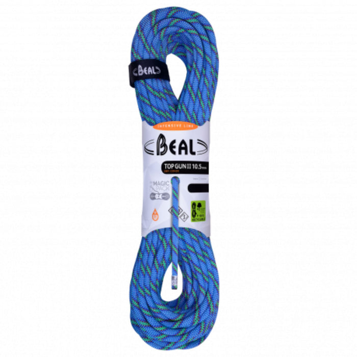 Beal Top Gun II 10.5mm Rope in Blue Packed 