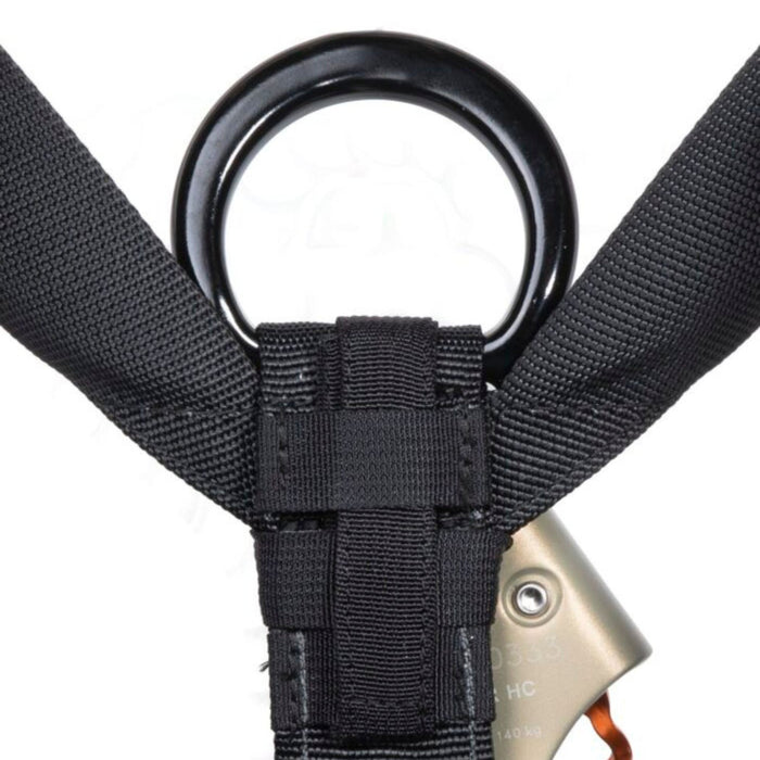 CMC Atom Rope Access Harness - Close up front 