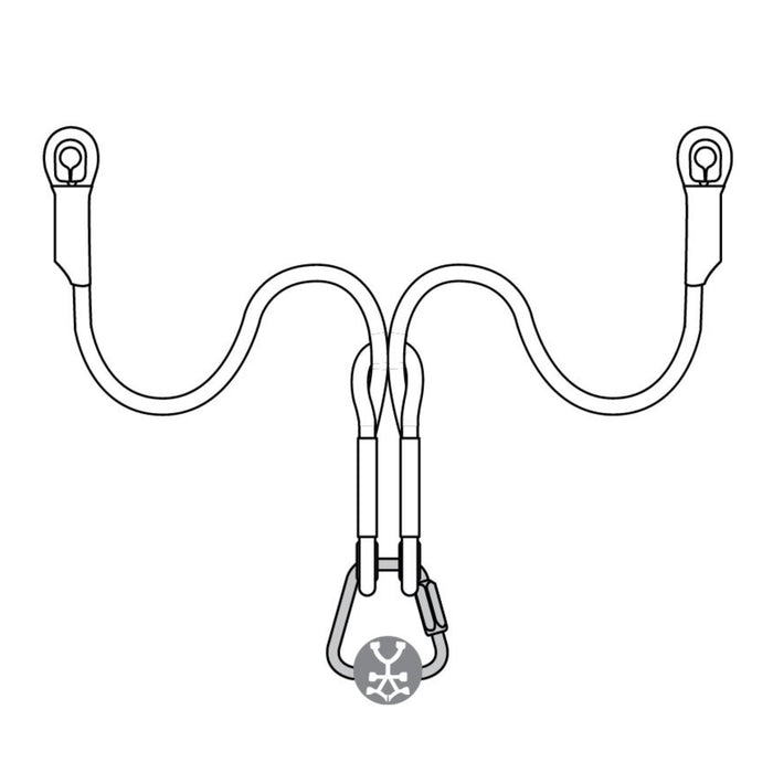 Line drawing of CMC Pro Bullnose Lanyard 