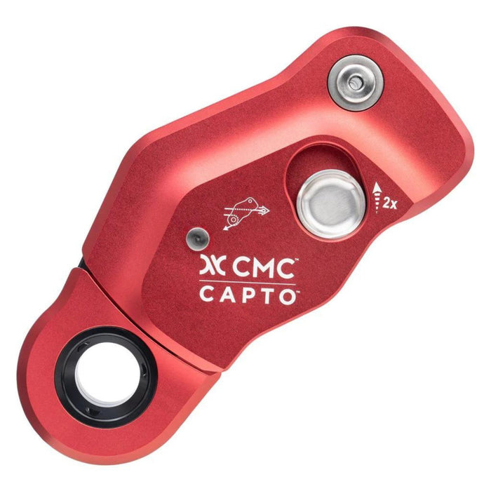 Capto Red 13mm combined Rope Grab, Pulley and Becket for Hauling and Rescue 