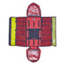 Open view of empty Courant Cross Pro Rope Bag in Red