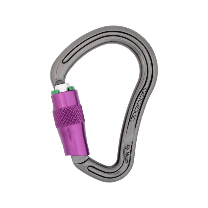 Titanium and Purple Boa HMS Durolock Carabiner