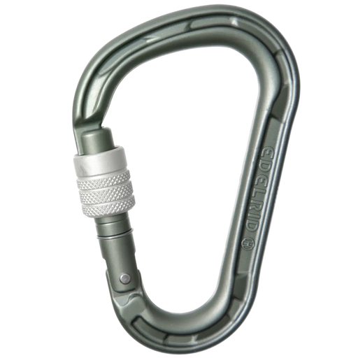 Edelrid HMS  Magnum Screwgate Carabiner in slate