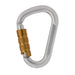 Edelrid Steel HMS Triple  Locking Carabiner in Silver 