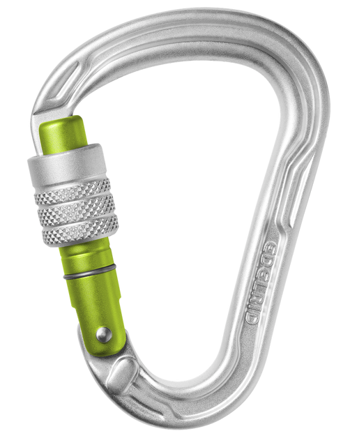 Edelrid strike screw gate carabiner II in silver