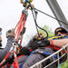 Rescue professional using Harken Industrial Wingman for safe load handling at height