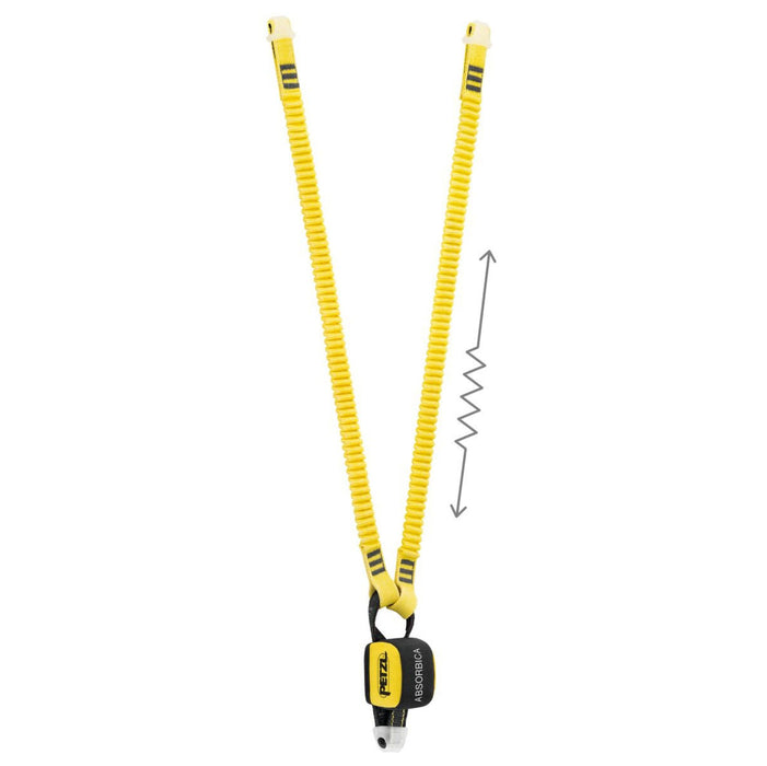 ABSORBICA®-Y 80
Double lanyard with integrated energy absorber with elasticised arms to avoid hindering progression