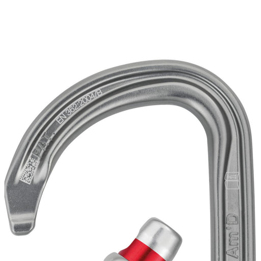 Petzl AM'D Screw Lock Carabiner has an H cross-section that ensures an optimal strength/weight ratio and protects the markings from abrasion.