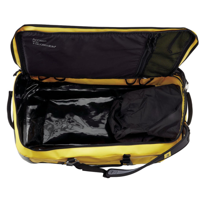 Open Yellow Petzl Duffel Bag Size 85 Litre