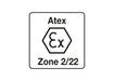 Petzl  Headlamps Feature Illustration Icon for Headlamp meeting ATEX zone 2/22 (II 3 GD Ex ic IIB T4 Gc IIIC T135° C Dc) certification requirements for work in
explosive environments.