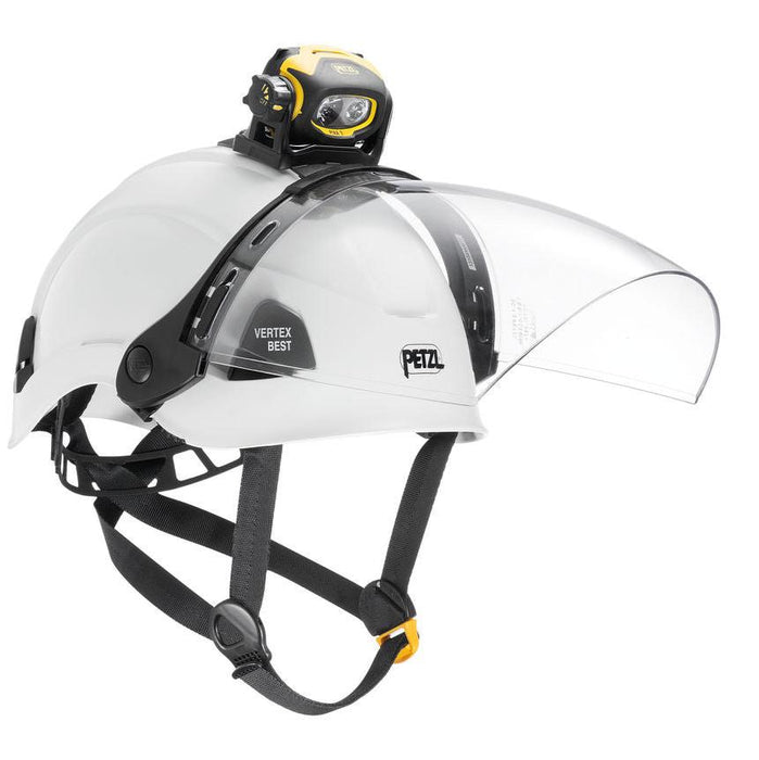 Petzl Pixadapt Mount for Pixa Headlamps is compatible with the Petzl VIZEN eye
shield.