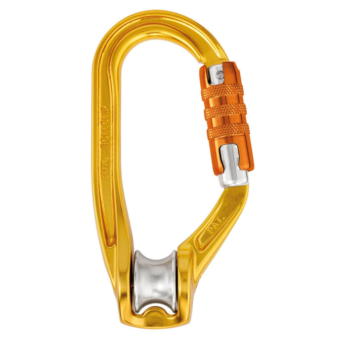 Petzl Roll clip a triact lock pulley carabiner