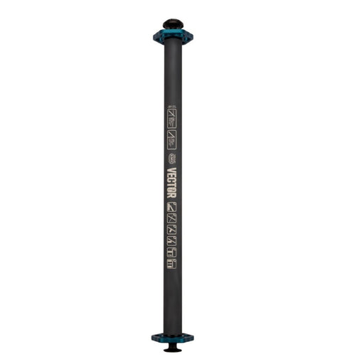 SMC Vector Edge and Load Management System monopod with rigging instructions printed on its tube, designed for edge transitions in rescue operations.