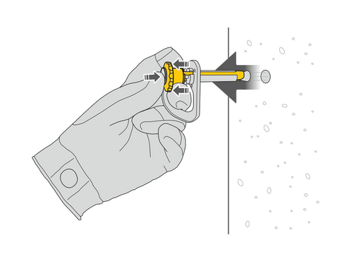 Illustration of Petzl Coeur Pulse 12mm Removable Anchor with locking function