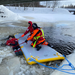 WRS inflatable pathway on ice river rescuing a casualty 